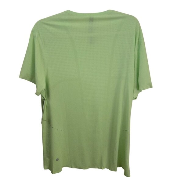 Lululemon NWT Fast And Free Short Sleeve Breathe Neo Green Running Shirt Size L - Picture 3 of 8